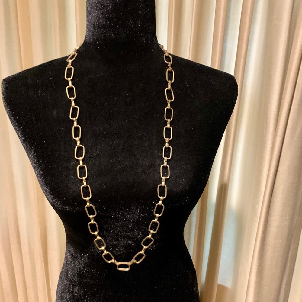 Long Gold Chain Necklace - can be doubled